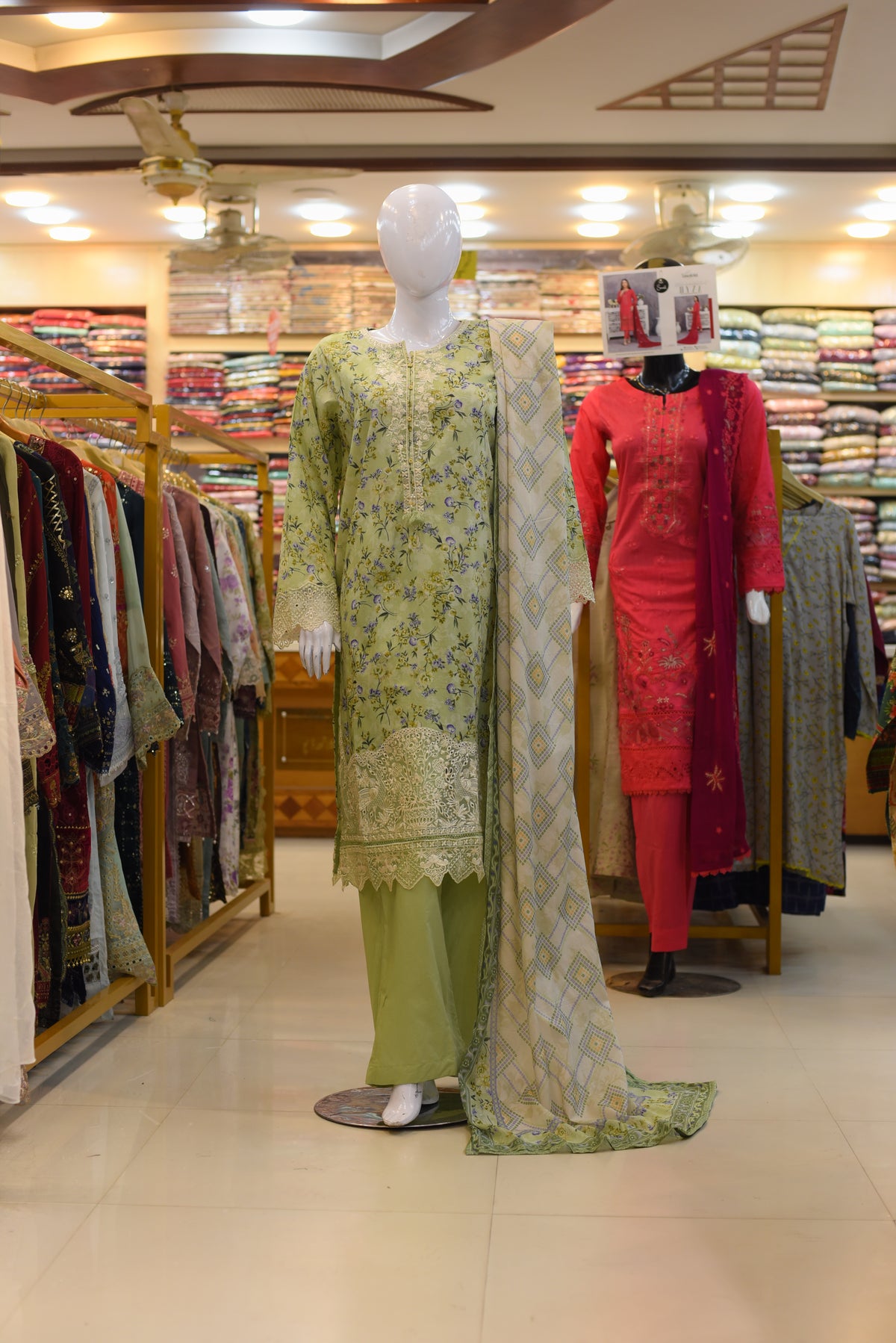 3Pc Stitched Ladies Suit - Lawn Emb Summer Collection