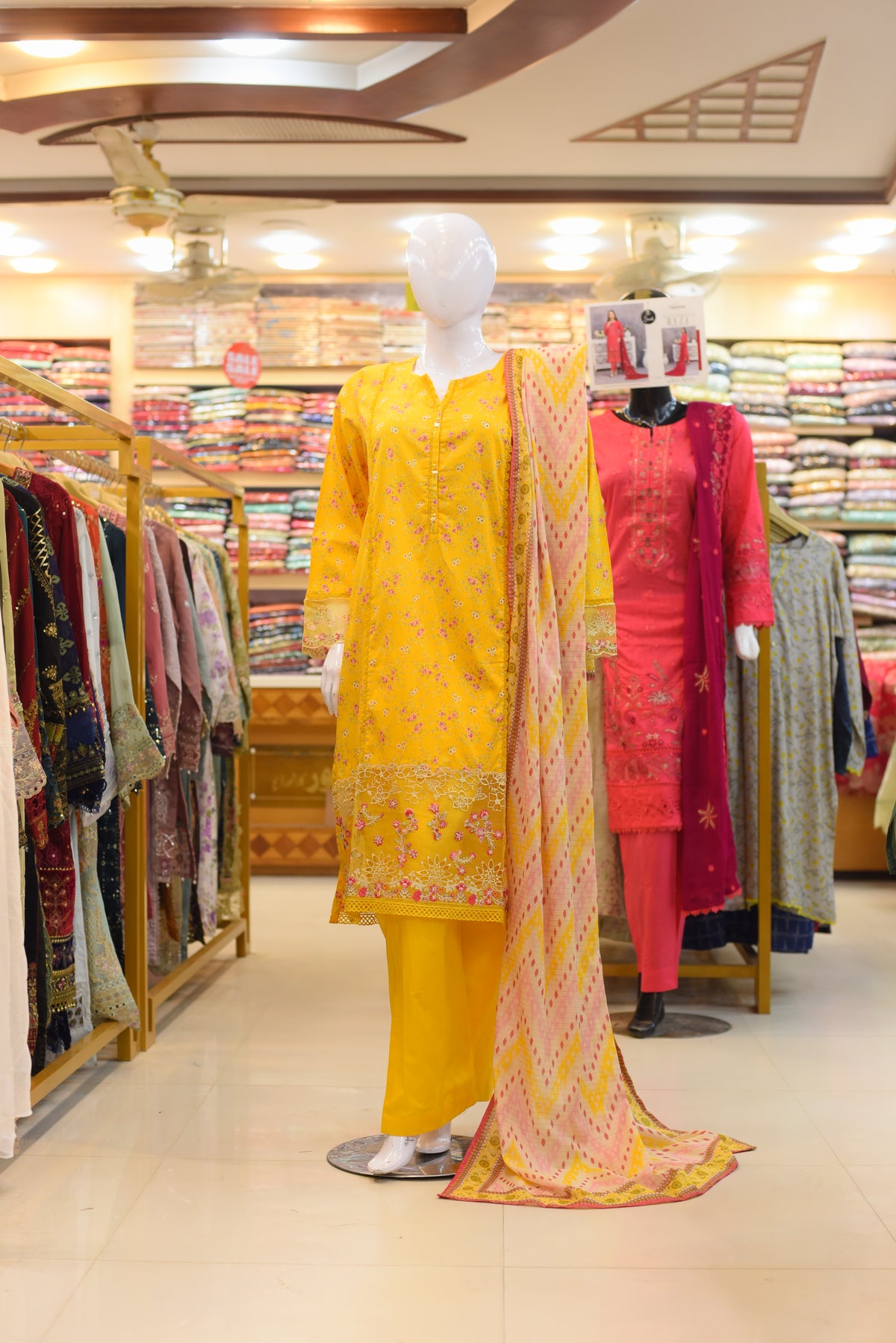 3Pc Stitched Ladies Suit - Lawn Emb Summer Collection