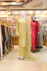 3Pc Stitched Ladies Suit - Lawn Emb Summer Collection