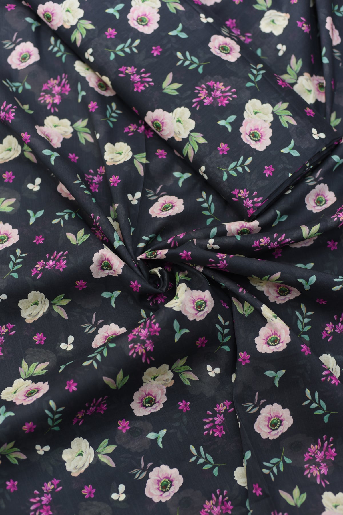 2Pc Unstitched Ladies Suit - Printed Lawn Summer Collection - EMB 01