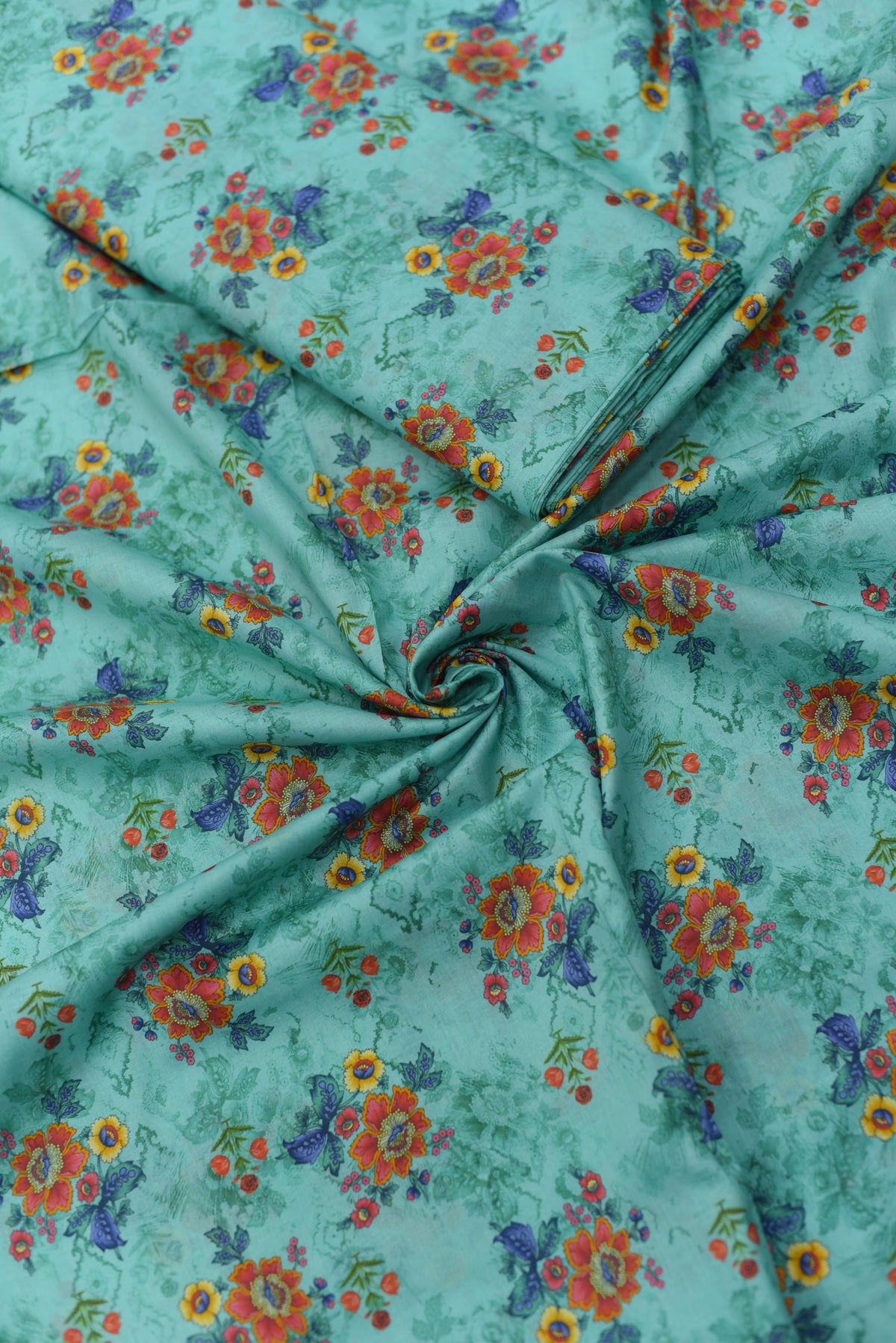 2Pc Unstitched Ladies Suit - Printed Lawn Summer Collection - EMB 01