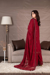 3-PC Unstitched Embroidery Sequence Mysha By Wania | WL-202