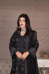 3-PC Unstitched Embroidery Sequence Mysha By Wania | WL-206