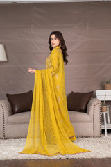 3-PC Unstitched Embroidery Sequence Mysha By Wania | WL-204
