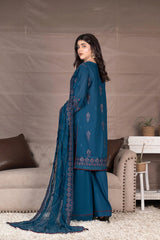 3-PC Unstitched Embroidery Sequence Mysha By Wania | WL-201