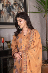 3-PC Unstitched Embroidery Sequence Mysha By Wania | WL-207