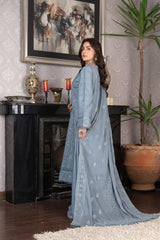 3-PC Unstitched Embroidery Sequence Mysha By Wania | WL-205