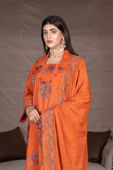 3-PC Unstitched Embroidery Sequence Mysha By Wania | WL-203