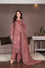 3-PC Unstitched Embroidery Sequence Mysha By Wania |  WL-209