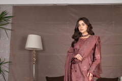 3-PC Unstitched Embroidery Sequence Mysha By Wania |  WL-209