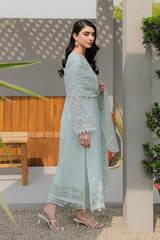 JK-12 SIOFRA | 3Pc Unstitched Qline Lawn Collection By Qalamkar