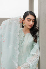 JK-12 SIOFRA | 3Pc Unstitched Qline Lawn Collection By Qalamkar