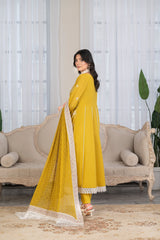 3-PC Unstitched Lawn Embroidered Shirt Crinkle Embroidered Dupatta Hoor By Wania | WL-468