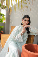 JK-12 SIOFRA | 3Pc Unstitched Qline Lawn Collection By Qalamkar