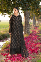 4-PC Unstitched Chikankari Embroidered Lawn Sajal By Wania |  WL-63