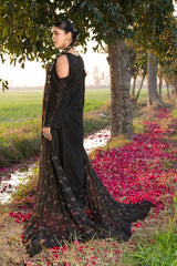 4-PC Unstitched Chikankari Embroidered Lawn Sajal By Wania |  WL-63