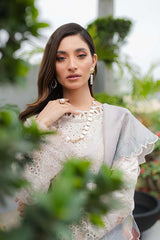 JK-08 AURELIA | 3Pc Unstitched Qline Lawn Collection By Qalamkar