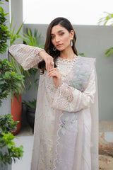 JK-08 AURELIA | 3Pc Unstitched Qline Lawn Collection By Qalamkar