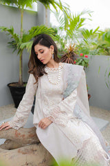 JK-08 AURELIA | 3Pc Unstitched Qline Lawn Collection By Qalamkar