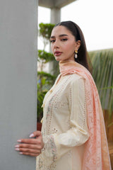 JK-05 MELIORA | 3Pc Unstitched Qline Lawn Collection By Qalamkar