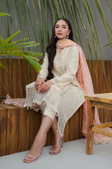 JK-05 MELIORA | 3Pc Unstitched Qline Lawn Collection By Qalamkar