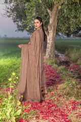4-PC Unstitched Chikankari Embroidered Lawn Sajal By Wania | WL-65