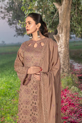 4-PC Unstitched Chikankari Embroidered Lawn Sajal By Wania | WL-65