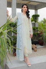 JK-04 ASTER | 3Pc Unstitched Qline Lawn Collection By Qalamkar