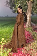 4-PC Unstitched Chikankari Embroidered Lawn Sajal By Wania | WL-61