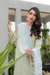 JK-04 ASTER | 3Pc Unstitched Qline Lawn Collection By Qalamkar