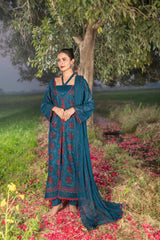 4-PC Unstitched Chikankari Embroidered Lawn Sajal By Wania | WL-62