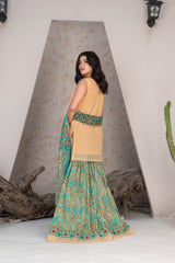 3-PC Unstitched Airjet Lawn Shirt Bamber Crinklr Printed Dupatta Parisa By Wania | WL-481