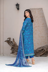 3-PC Unstitched Airjet Lawn Shirt Bamber Crinklr Printed Dupatta Parisa By Wania | WL-488