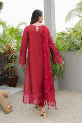 JK-14 MANON | 3Pc Unstitched Qline Lawn Collection By Qalamkar