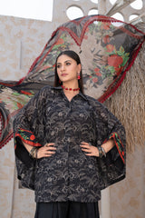 3-PC Unstitched Airjet Lawn Shirt Bamber Crinklr Printed Dupatta Parisa By Wania | WL-480