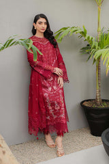 JK-14 MANON | 3Pc Unstitched Qline Lawn Collection By Qalamkar