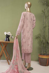 3-PC Unstitched Embroidered Lawn Dastan Slub by HZ Textiles | DSE-01
