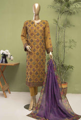 3-PC Unstitched Embroidered Lawn Dastan Slub by HZ Textiles | DSE-04