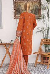 3-PC Unstitched Embroidered Lawn Dastan Slub by HZ Textiles | DSE-06