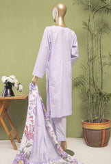 3-PC Unstitched Embroidered Lawn Dastan Slub by HZ Textiles | DSE-07