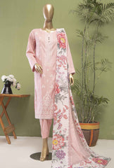 3-PC Unstitched Embroidered Lawn Dastan Slub by HZ Textiles | DSE-08