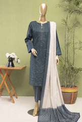 3-PC Unstitched Embroidered Lawn Dastan Slub by HZ Textiles | DSE-10