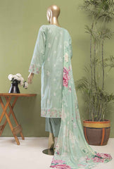 3-PC Unstitched Embroidered Lawn Dastan Slub by HZ Textiles | DSE-11