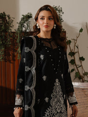 DU-01 | 3Pc Unstitched Suit Winter Embroidered Khaddar Duhu By Parishay