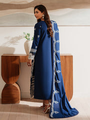 DU-02 | 3Pc Unstitched Suit Winter Embroidered Khaddar Duhu By Parishay