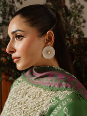 DU-03 | 3Pc Unstitched Suit Winter Embroidered Khaddar Duhu By Parishay