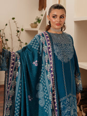 DU-04 | 3Pc Unstitched Suit Winter Embroidered Khaddar Duhu By Parishay