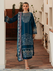 DU-04 | 3Pc Unstitched Suit Winter Embroidered Khaddar Duhu By Parishay