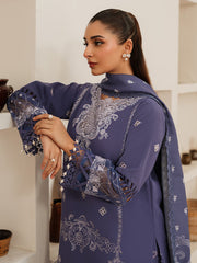 DU-05 | 3Pc Unstitched Suit Winter Embroidered Khaddar Duhu By Parishay