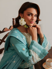 DU-06 | 3Pc Unstitched Suit Winter Embroidered Khaddar Duhu By Parishay